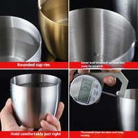 Tasse à eau en acier inoxydable de conception classique pour la maison Barbecue hôtel bureau créatif boisson froide bière tasse Restaurant cuisine utilisation
