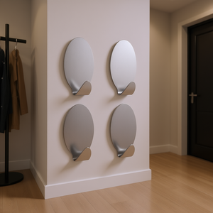 Metaltex Wall <b>Hooks</b> Stainless Steel 4 Pack For Indoor Use - Product Image 3