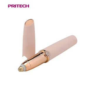 PRITECH Tùy Chỉnh Không Đau Lady Mini Eye Brow Shaver Dao Cạo Điện Di Động Lông Mày Tông Đơ Tóc Remover