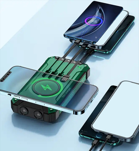 <span class=keywords><strong>Chargeur</strong></span> <span class=keywords><strong>solaire</strong></span> portable extérieur pliable haute <span class=keywords><strong>capacité</strong></span> 20000mAh batterie externe à charge rapide lumières LED Double sortie USB 5W - Product Image 5