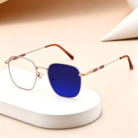 Montures de lunettes photochromiques anti-lumière bleue en métal tendance pour tous les visages – Lunettes optiques photogray pour femme, idéales pour l'extérieur