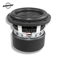 GRANVOZ Siap Kirim 1000 WATTS 3" Aluminium Hitam VC Dual 4+4 Ohm 8 Inch Subwoofer Sistem Audio Mobil Sub Woofer Speaker