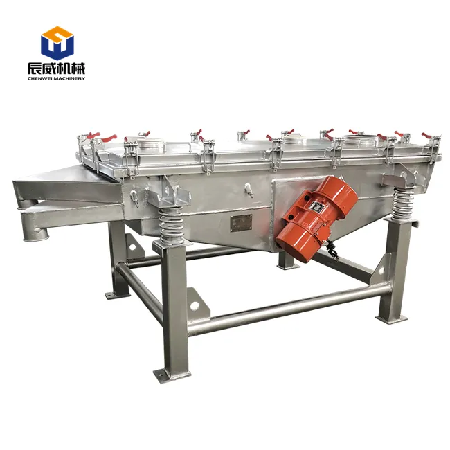 CW Industrial Sifter Compost Screening Electric Vibrating Linear Vibration Sieve Machine