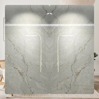 Azulejos de Porcelana para Piso/Pared de Interior con Diseño Moderno y Aspecto de Mármol Brillante para Uso en Cocinas de Hoteles, Garantía de 5 Años