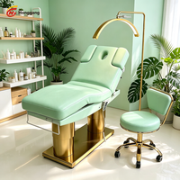 Table de massage électrique à 3 moteurs, réglable en hauteur, lit de beauté robuste pour centre de bien-être et spa médical