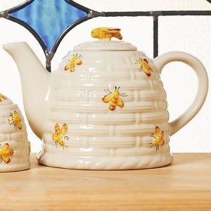 Teiera in Ceramica con Design a Forma di Ape Carina con Coperchio in Acciaio Inossidabile Bollitore in Ceramica - Product Image 3