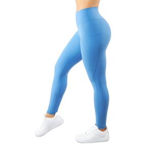 กางเกงเลกกิ้งออกกำลังกายคุณภาพสูงสำหรับผู้หญิง ปรับแต่งได้ตามต้องการของซัพพลายเออร์  โลโก้สั่งทำได้  ยืดหยุ่น  เอวสูง  กางเกงโยคะ - Product Image 4