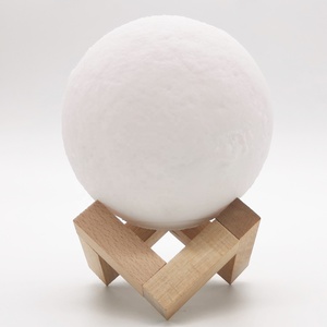 Lámpara De Luna recargable por USB, luz de noche Led, Interruptor táctil creativo, luz de luna de impresión 3D para decoración de dormitorio, regalo de cumpleaños - Product Image 5