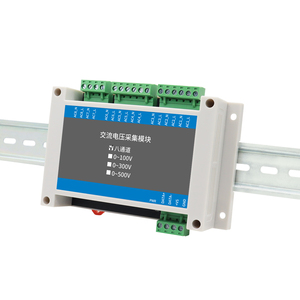โมดูลรับสัญญาณแรงดันไฟฟ้ากระแสสลับแบบหลายช่วง 4/8 ช่องสัญญาณ 0-100V/300V/500V True RMS RS485 MODBUS-RTU สำหรับการตรวจสอบทางอุตสาหกรรม - Product Image 2