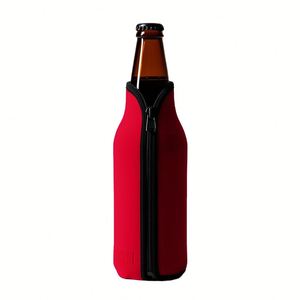 Housse isotherme en néoprène Sanjin pour canettes de 10 oz, pliable, à ouverture facile - Product Image 1