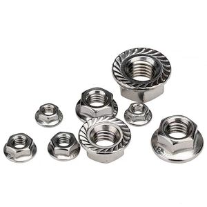 น็อตหกเหลี่ยม Jiangyu Fasteners รุ่น M4 M5 M6 M8 M10 M12 M14 M16 M18 M20 ป้องกันการลื่นหลุด พร้อมระบบล็อค GBT 6177 สำหรับอุตสาหกรรมก่อสร้าง - Product Image 1