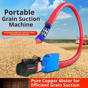 Machine d'aspiration électrique domestique pour céréales et <span class=keywords><strong>riz</strong></span>, avec vis d'alimentation en plastique et tuyau flexible, pour usage agricole - Product Image 1
