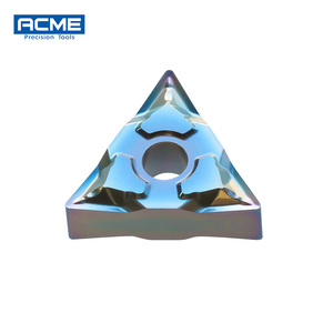 Outils de tournage CNC de type ACME - Plaquettes en carbure VCGT110301/02/04-SKC carrées, revêtement PVD, OEM, à bords tranchants, brise-paillettes 3D pour petites pièces - Product Image 5