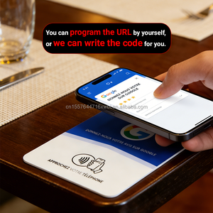 Özelleştirilebilir NFC İşletme Sosyal Medya Kartı Programlanabilir RFID Su Geçirmez NTag213 Çip 13.56MHz Akrilik NFC Google İnceleme KARTI - Product Image 5