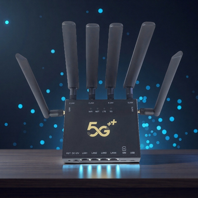Six External Antennas 5G Industrial LTE CPE SIM Slot X55 Modem Router Modem 5g Router Wifi Sim Card