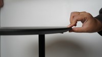 Table console moderne minimaliste ADA Furniture avec réglage pneumatique de la hauteur, durable et stable, idéale pour les appartements.