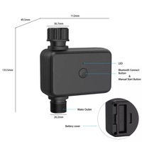 RSH Tuya alat pengatur waktu, WiFi + BLE Smart Sprinkler pengatur waktu air aplikasi Remote kontrol untuk irigasi taman otomatis produk rumah pintar