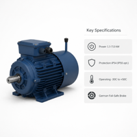 Moteur d'orientation pour éolienne, haute résistance à la corrosion, indice de protection IP55 pour extérieur, faible vibration, 50Hz