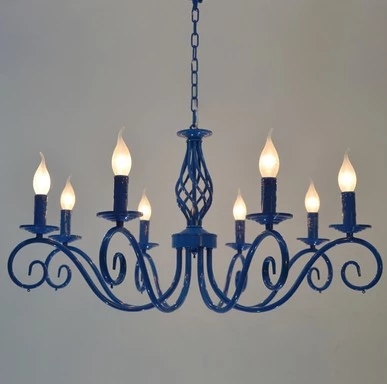 8 luci con cristallo