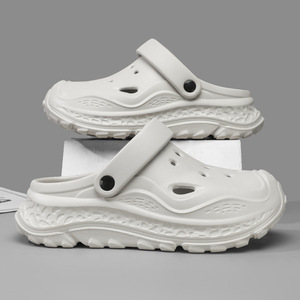 Sandalias de Plataforma Unisex, con Aumento de Altura, Antideslizantes, Transpirables, para la Playa, de Color Sólido, con Plataforma de Cuña - Product Image 1