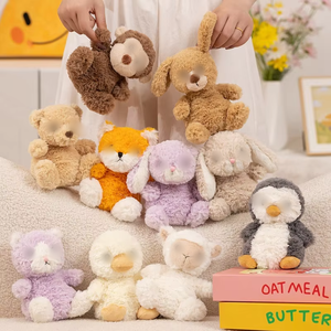 Simpatici Peluche di Piccoli Animali, tra cui Conigli, Scimmie, Pecore, Volpi, Orsi e Cani, Decorazioni per Scrivania e Ufficio - Product Image 2