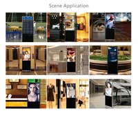 Écran publicitaire sur pied 43" 55" avec écran tactile, moniteur Android 2K 4K, affichage numérique, totem