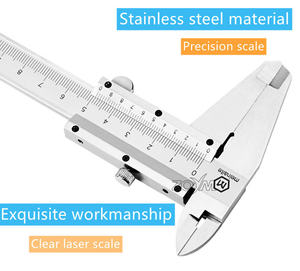 ZQYM工場 熱販売 スチール製 ヴェルニアキャリパー マイクロメーター 0-200mm 測定工具 - Product Image 4