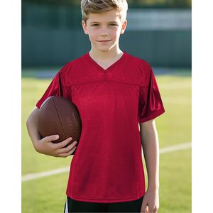 Camiseta Deportiva Juvenil de Fútbol, Malla Transpirable, Cuello en V, Unisex - Product Image 3