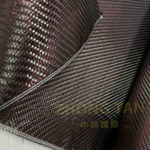 Tela de Fibra de Carbono Tejida Metálica 3K Roja de Alto Rendimiento, 210g, Verde, Amarillo, Morado, Resistente a Químicos, para Equipaje y Uso en Exteriores - Product Image 5