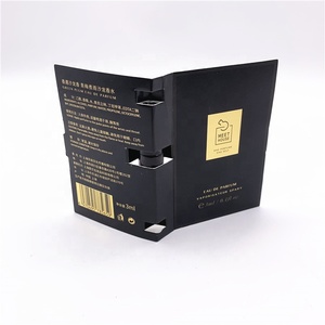 Tarjeta de Papel Impresa para Muestras de Cosméticos, Tarjeta de Embalaje para Muestras de Fragancias, Soporte para Tarjetas de Perfume de 2 ml, 3 ml, 5 ml - Product Image 2