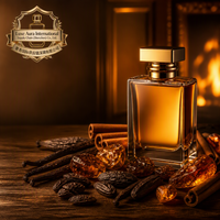 Eau de Parfum Golden Amber 50ml, parfum oriental ambré unisexe, flacon en verre cristal, marque privée