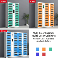 Armoire de rangement multifonctionnelle personnalisable avec reconnaissance d'empreintes digitales et de visage pour tablettes, ordinateurs portables et smartphones