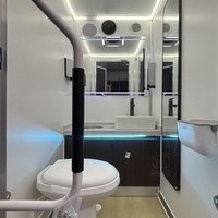 Remorque de toilettes mobiles d'extérieur entièrement scellée Goeasy, conçue pour les événements de mariage et les fêtes