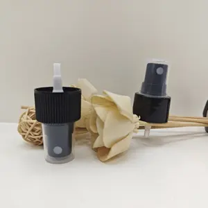 Supplier Hot Sales 24mm 24/410 Fine Mist Sprayer 0.12ml PP Black Plastic Mist Sprayer Pump For Cosmetic Bottle