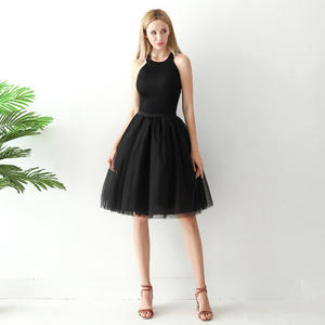 Midi Femmes Puffy Mesh <span class=keywords><strong>Jupon</strong></span> Lolita Jupe 5 Couches Jupe Femmes Mode Tulle Jupes Taille Haute Plissée <span class=keywords><strong>Tutu</strong></span> - Product Image 6