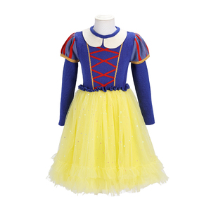 Robe de princesse Blanche-Neige pour filles, en coton, à manches longues, pour spectacle télévisé, film, Halloween, Noël, cosplay, déguisement de personnage pour enfants - Product Image 2
