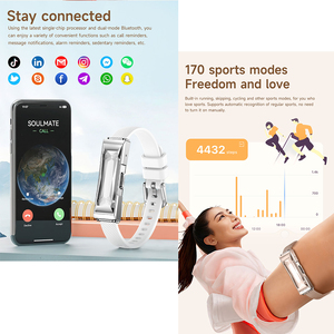 All'ingrosso Smart braccialetti Fitness Tracker 170 modalità di allenamento 24 ore su 24 ore di ossigeno nel sangue cardiofrequenzimetro orologio Moissanite - Product Image 5