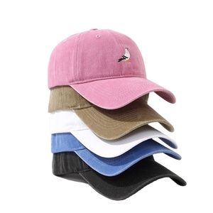 Gorra de béisbol unisex con bordado de paloma, estilo lavado, para deportes al aire libre, pesca y sombra, Colección Otoño 2026, 100% común - Product Image 1