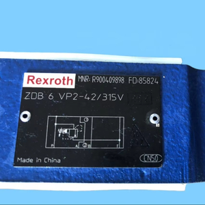วาล์วไฮดรอลิกแบบ Pilot Operated Relief Sandwich รุ่นใหม่ R900409898 ZDB6VP2-4X/315V อัตราการไหล 60 ลิตร/นาที รับประกัน 1 ปี - Product Image 1