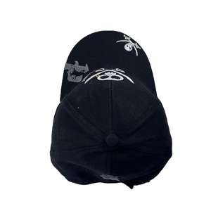 3D tùy chỉnh thêu mẫu logo có thể điều chỉnh Mũ bóng chày với một hộp sọ Thiết kế mũ bóng chày - Product Image 2