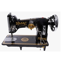 Machine à coudre industrielle à point droit SIMAC pour la fabrication de vêtements et la couture, provenant d'un fournisseur indien