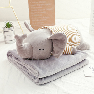 <span class=keywords><strong>Precio</strong></span> barato dibujos animados lindo perro marrón aire acondicionado almohada <span class=keywords><strong>de</strong></span> peluche 3-en-1 manta <span class=keywords><strong>de</strong></span> Primavera Verano edredón fresco - Product Image 2