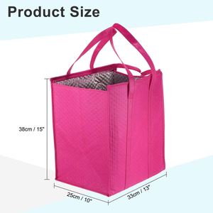 Sacs isothermes non tissés pour la livraison de nourriture à emporter, imperméables, pour gâteaux, glaces, sacs isothermes souples non tissés - Product Image 2