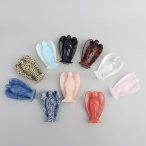 טבעי קריסטל <span class=keywords><strong>3</strong></span> אינץ קריסטל מלאך רוז קוורץ מלאך - Product Image 1