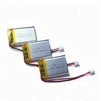 Baterai Lithium Semi-Solid State 3.7V 400mAh Ultra-Tipis Dapat Diisi Ulang 500 Siklus -15~65 Suhu Operasi untuk Jam Tangan Pintar