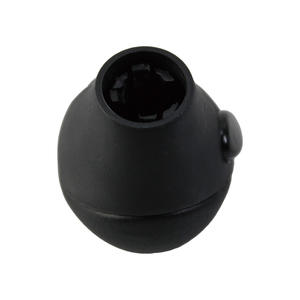 Pommeau de levier de vitesse automatique en cuir pour voitures Smart Benz, noir et argent, design ergonomique - Product Image 5