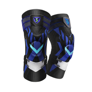 Supporto per Ginocchio di Alta Qualità, Spesso e Compressivo, per Ciclismo e Basket, con Cinghie Stabilizzanti in Spandex e Nylon - Product Image 2