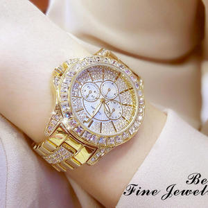 Grande montre à quartz étanche de 37 mm avec cadran en alliage à 3 aiguilles et bracelet en cuir pour couples - Product Image 4