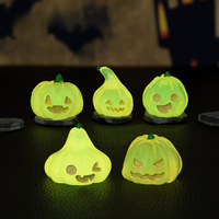 Figurine en résine KI Huacui pour Halloween, décoration de citrouille DIY, pour voiture ou bureau, petit cadeau pratique