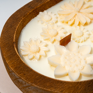 Bougie parfumée en bois écologique AIKUN, bougie en cire de soja de qualité supérieure pour la méditation, le soulagement du stress et la décoration esthétique de la maison - Product Image 4